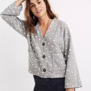 Texture & Thread Boxy Bobble Cardigan